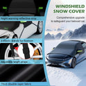 Windshield Snow Cover, Car Windshield Cover for Ice and Snow, Automotive Large Magnetic Windshield Frost Cover with Side Window and Mirror Protector in Winter, Suitable for Most Vehicle,Sedan,SUV
