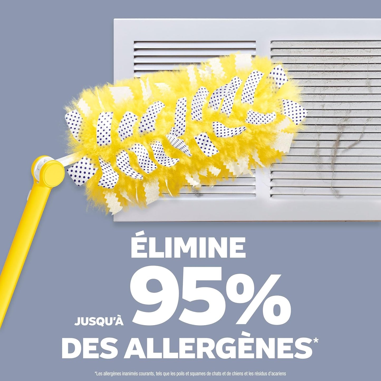 Swiffer Duster Kit with 3ft Extendable Handle, Heavy Duty Dusting Starter Kit with 4 Refills, for Ceiling Fans, Vents and Hard to Reach Places