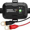NOCO GENIUS2D: 2A 12V Smart Onboard Battery Charger - Direct-Mount Automatic Maintainer, Trickle Charger & Desulfator with Overcharge Protection & Temperature Compensation – for Lead-Acid Batteries