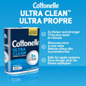 Cottonelle Toilet Paper, 24 Family Mega Rolls = 132 Regular Rolls (4 Packs of 6), Ultra Clean, Strong Bathroom Tissue, 353 Sheets per Roll, Packaging May Vary