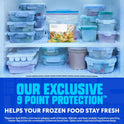 Ziploc Medium Freezer Bags, Prevents Freezer Burn, Microwave & Freezer Safe, New Stay-Open Design, Stand-Up Bottom, 72 Count