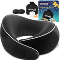 Travel Neck Pillow for Airplane – Memory Foam Neck Pillow for Travel, Ergonomic Neck Support Pillow for Sleeping on Plane, Comfortable Portable Travel Pillow for Flights, Car, Office