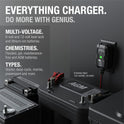 NOCO GENIUS1: 1A 6V/12V Smart Battery Charger – Automatic Maintainer, Trickle Charger & Desulfator with Overcharge Protection & Temperature Compensation – for Lead-Acid & Lithium Batteries