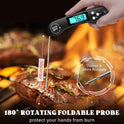 DOQAUS Digital Meat Thermometer - Instant Read Food Thermometer with Backlight & Reversible Display for Cooking Turkey Grill BBQ Oven Candy Kitchen Essentials