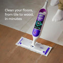 Swiffer PowerMop Floor Cleaning Solution with Unstopables Fresh Scent, 1.5 L Total (2 Count of 750 mL Each)