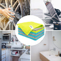 FIXSMITH Microfiber Cleaning Cloth - Pack of 8, Size: 12 x 16 in, Multi-Functional Cleaning Towels, Highly Absorbent Cleaning Rags, Lint-Free, Streak-Free Cleaning Cloths for Car Kitchen Home Office.