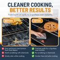 Oven Liners for Bottom of Oven - 3 Pack Large Heavy Duty Mats, 16.25”x23” Non-Stick Reusable Liner for Electric, Gas, Toasters, Grills - BPA & PFOA Free Kitchen Accessory to Keep It Clean (Black)