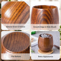 2Pcs Wooden Bourbon Glasses Set of 2, Handcrafted Whiskey Tumblers for Men, Rustic Bourbon Cups, Unique Charred Whiskey Cup, Gifts for Dad/Husband