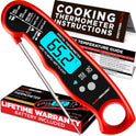 Alpha Grillers Meat Thermometer Digital - Instant Read Food Thermometer for Cooking Grilling - Professional Kitchen Fathers Day Gift Ideas for Birthday Dad Men Him Husband - Air Fryer BBQ Accessories