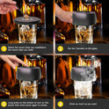 Whiskey Electric Smoker Kit, Birthday Christmas Anniversary Bourbon Whiskey Gifts for Men,Dad,Husband - Gray