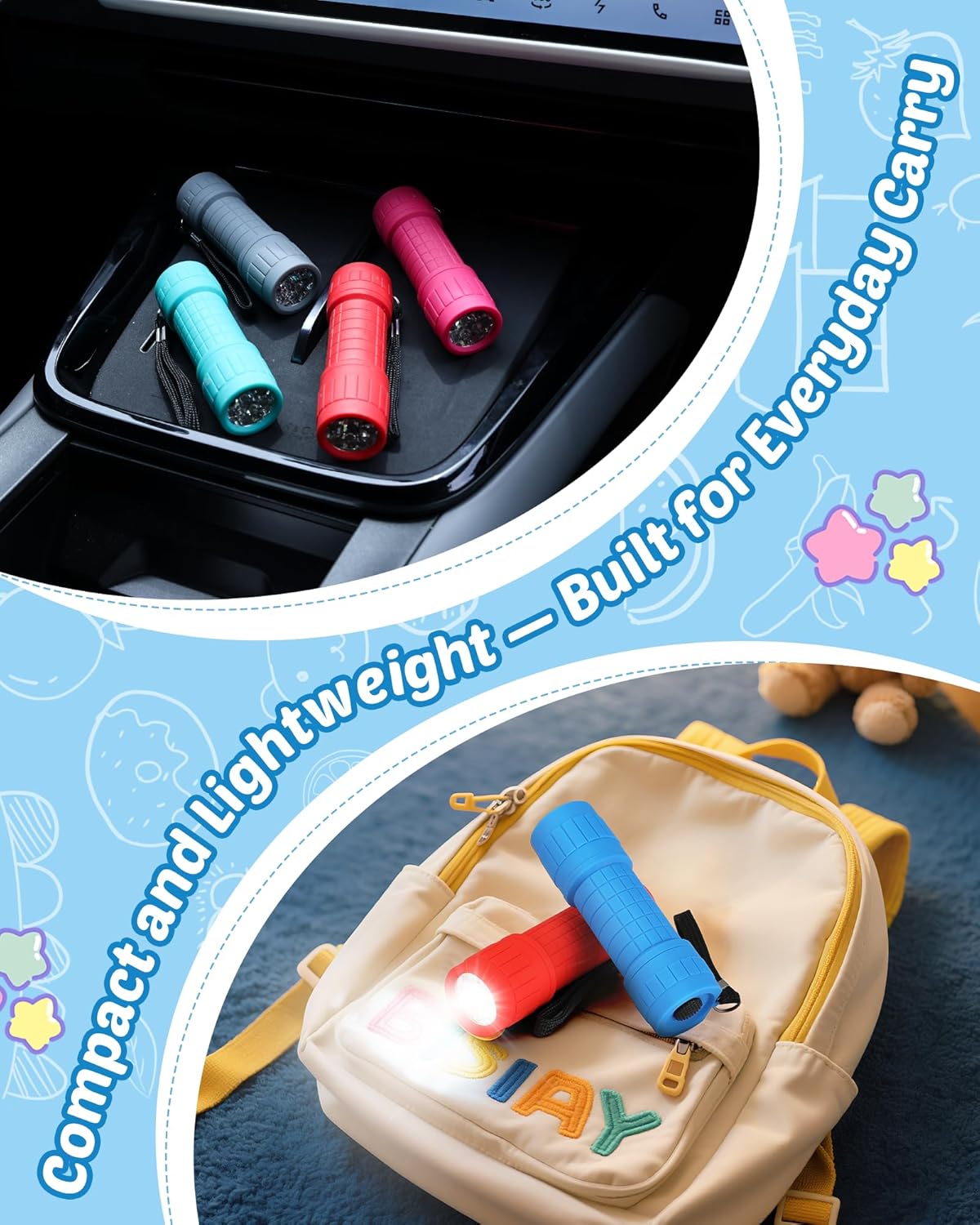 EverBrite 6-Pack Mini 9-LED Flashlight with Lanyard