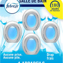 Febreze Odor-Fighting, Plug in Alternative, Air Fresheners for Home and Bathroom, Kitchen & Closet, Linen & Sky Scent, 4 Count