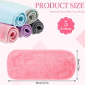 5 Pack Makeup Remover Cloths Reusable Makeup Remover Pads 15.7 x 7.8 inch Microfiber Facial Cleansing Cloths Removing Towels for Washing Face