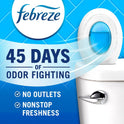 Febreze Odor-Fighting, Plug in Alternative, Air Fresheners for Home and Bathroom, Kitchen & Closet, Linen & Sky Scent, 4 Count
