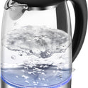 COSORI Plastic-Free Electric Kettle, Odorless Boiling 1.7L Borosilicate Glass, 1500W Cordless, Auto Shut Off - For Coffee, Tea & Hot Water, Black