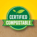Glad 100% Compostable Drawstring Bags - Small 10 Litres - Drawstring, 30 Compost Trash Bags - Unscented