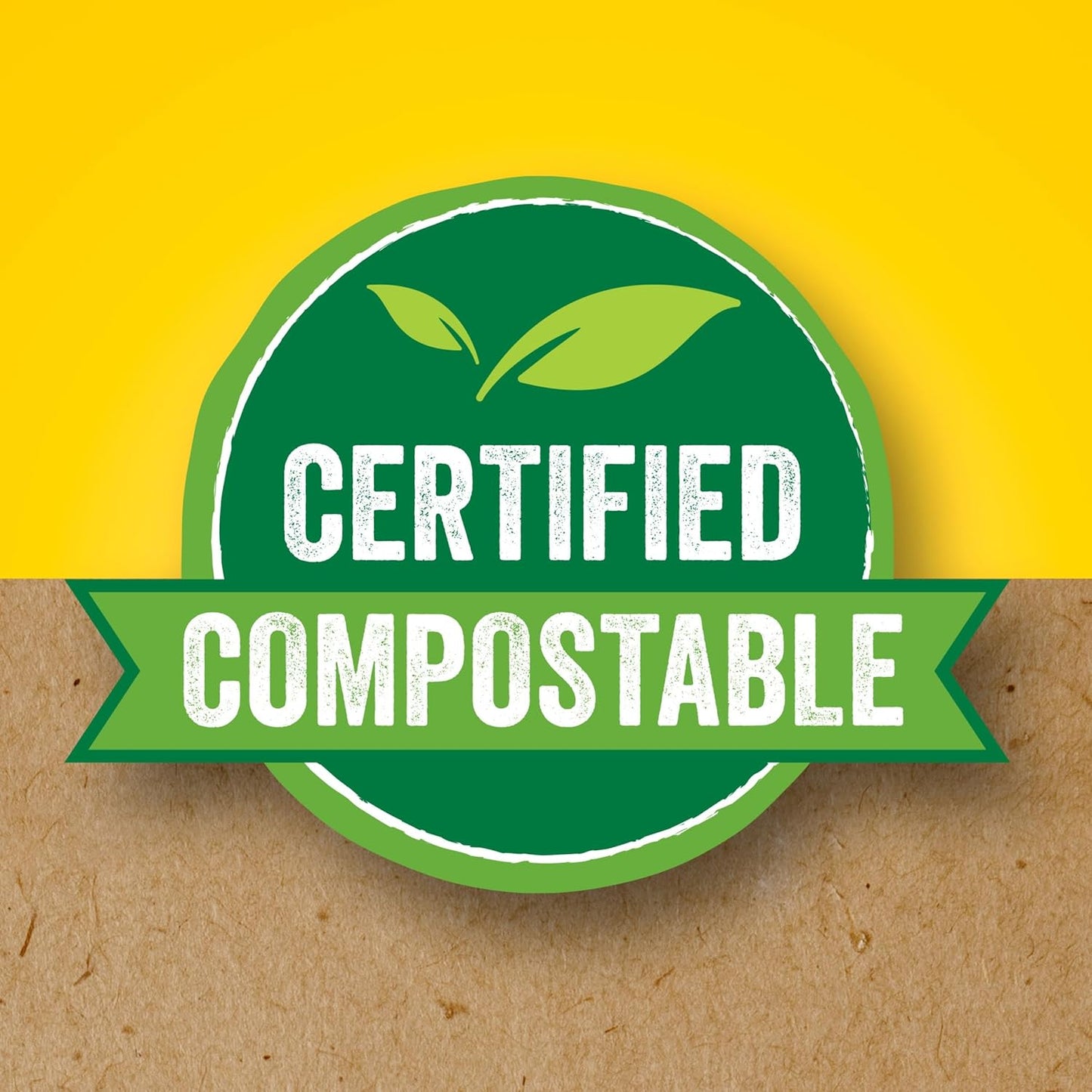 Glad 100% Compostable Drawstring Bags - Small 10 Litres - Drawstring, 30 Compost Trash Bags - Unscented