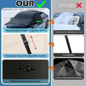 Windshield Snow Cover, Car Windshield Cover for Ice and Snow, Automotive Large Magnetic Windshield Frost Cover with Side Window and Mirror Protector in Winter, Suitable for Most Vehicle,Sedan,SUV