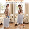 Lifewit 2-Pack 80L Freestanding Laundry Hamper, Large Collapsible Laundry Baskets with Easy Carry Extended Handles, Waterproof Clothes Hamper in Bedroom, Bathroom, Laundry Room, College Dorm, Grey