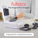 Fullstar Vegetable Chopper & Cutter - Slicer Dicer Spiralizer with Container for Food Veggie Onion Cucumber Tomato Salad Potato French Fry - Kitchen Essentials & Gadgets (PRO 4-in-1, White)