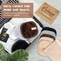 Orighty Makeup Remover Cloths 7-Day Set, Premium & Reusable Makeup Remover Pads, Erase Makeup With Just Water, Makeup Set For Eyes, Lips, Foundation and more, Ideal Choice For Women (Neutrals)