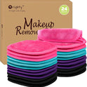 Orighty Makeup Remover Cloths Makeup Removal Face Cleansing Cloth, Reusable Makeup Remover Pads Remove Instantly Dirt with Just Water, 5 x 5 in (24 Pack)