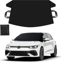 EcoNour Windshield Cover for Ice and Snow | Durable 600D Oxford Fabric | Waterproof Winter Car Cover for Compact Cars, Small SUV and Small Sedan | Essential Car Winter Accessories | Small (64" x 42")