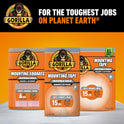 Gorilla Tough & Clear Double Sided Mounting Tape, Hanging, Instant 15lb Strong Hold, Permanent Bond, Weatherproof, 1 in x 60 in, Clear, (Pack of 1), 6065101 (Packaging May Vary)