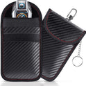 Faraday Pouch for Car Keys, Faraday Bag, Car RFID Signal Blocking Holder, Key Fob Protector, Key fob cage Block Signal Anti-Theft Fob Case (2 Pack)