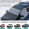 Windshield Snow Cover, Car Windshield Cover for Ice and Snow, Automotive Large Magnetic Windshield Frost Cover with Side Window and Mirror Protector in Winter, Suitable for Most Vehicle,Sedan,SUV