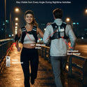 ZELUS Weighted Vest, 6lb/8lb/12lb/16lb/20lb/25lb/30lb Weight Vest with Reflective Stripe for Workout, Strength Training, Running, Fitness, Muscle Building, Weight Loss, Weightlifting