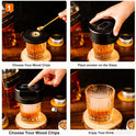 Whiskey Smoker Kit -Electric Cocktail Smoker Kit with 6 Flavors Wood Chips, Rechargeable Old Fashioned Smoker Kit, Bourbon Smoker Kit, Drink Smoker Kit Gifts for Men/Dad/Husband
