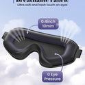 WAOAW Sleep Mask Travel Essentials - 3D Blackout Eye Mask for Sleeping - Soft Breathable Adjustable Light Blocking Eye Covers for Men and Women - Comfortable Night Mask for Travel Flight (Black)