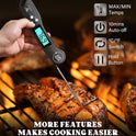 DOQAUS Digital Meat Thermometer - Instant Read Food Thermometer with Backlight & Reversible Display for Cooking Turkey Grill BBQ Oven Candy Kitchen Essentials