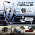 Miracase Phone Holder for Car Vent【2026 Wider Clamp & Metal Hook】 Car Phone Holder Mount for Vent Clip Hand Free Cell Phone Car Mount for iPhone 17 Pro Max 16 15 14 13 12 Samsung S25 Car Accesorries