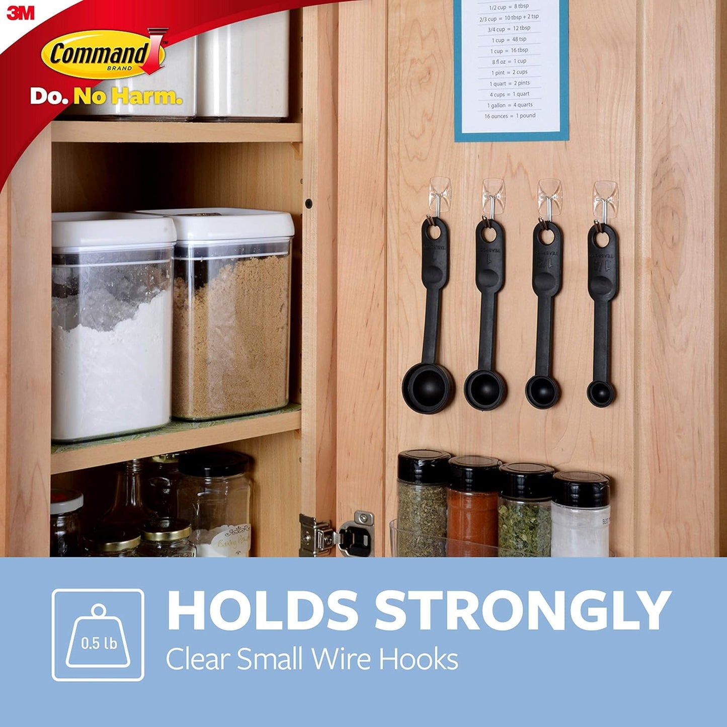 Command Wire Hooks Value Pack, Small, Clear, 9 Hooks 12 Small Strips