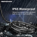 HUANCHAIN Indoor Outdoor Black Extension Cord 25 ft Waterproof, 16/3 Gauge Flexible Cold-Resistant Appliance Cable Outside, 13A 1625W 16AWG SJTW, 3 Prong Electric Cord, ETL