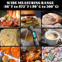 DOQAUS Digital Meat Thermometer - Instant Read Food Thermometer with Backlight & Reversible Display for Cooking Turkey Grill BBQ Oven Candy Kitchen Essentials