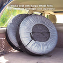 Kurgo Seasonal Tire Totes, Spare Tire Cover, Portable Wheel Bags, Winter Tire Cover, Handle for Easy Transportation, Universal Fit, Machine Washable, Fits Tires 22€ to 31€, Includes 4 Tire Totes