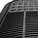 FH Group Automotive Floor Mats Solid Black Climaproof for All Weather Protection Universal Fit Trimmable Heavy Duty fits Most Cars, SUVs, and Trucks, 3pc Full Set F11306BLACK
