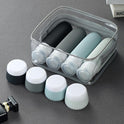 Mrsdry Travel Bottles for Toiletries 8 Pack, Tsa Approved Travel Size Toiletries Containers with Clear Bag, Leak Proof Silicone Squeezable Traveler Essentials Creams Jars