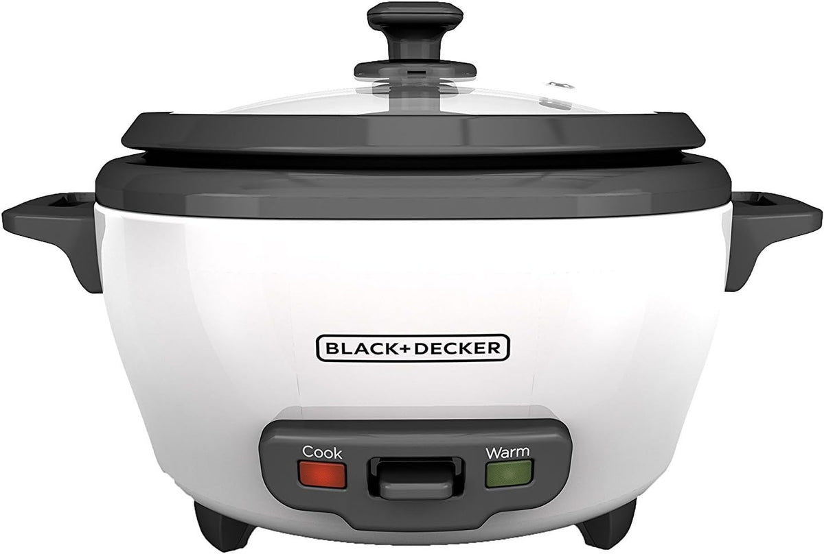 BLACK+DECKER 2-in-1 Rice Cooker & Food Steamer - 6-Cup Capacity, Automatic Keep Warm