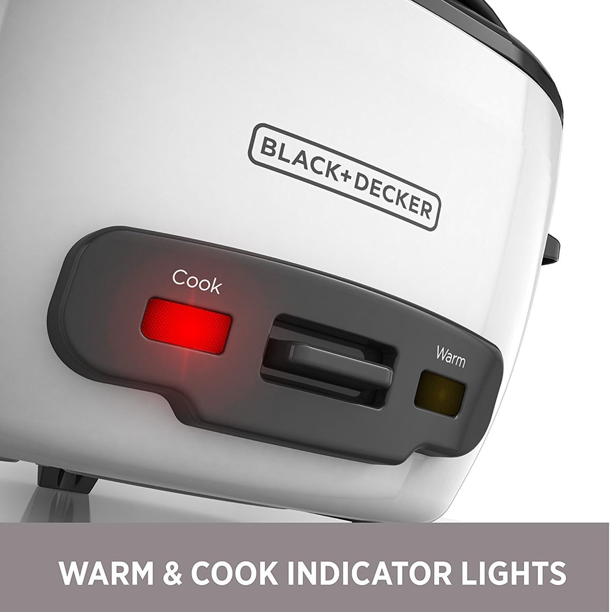 BLACK+DECKER 2-in-1 Rice Cooker & Food Steamer - 6-Cup Capacity, Automatic Keep Warm