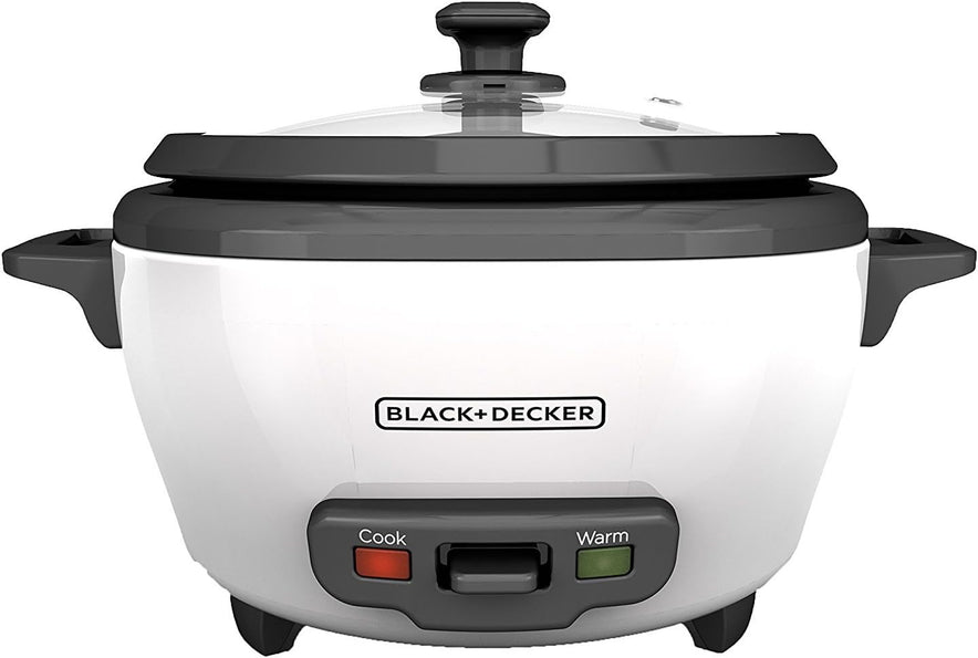 BLACK+DECKER 2-in-1 Rice Cooker & Food Steamer - 6-Cup Capacity, Automatic Keep Warm