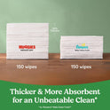 Baby Wipes, Unscented, Hypoallergenic, 99% Purified Water, 15 Flip