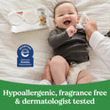 Baby Wipes, Unscented, Hypoallergenic, 99% Purified Water, 15 Flip