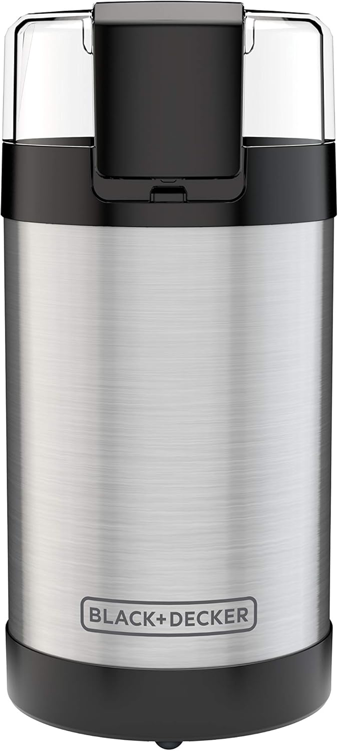 Black & Decker CBG110SC Easy Touch Electric Smartgrind Coffee & Spice Grinder, Black