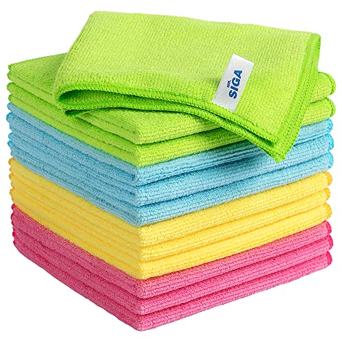 Cleaning Cloths, Streak Free Microfiber Towels, 12 Pack