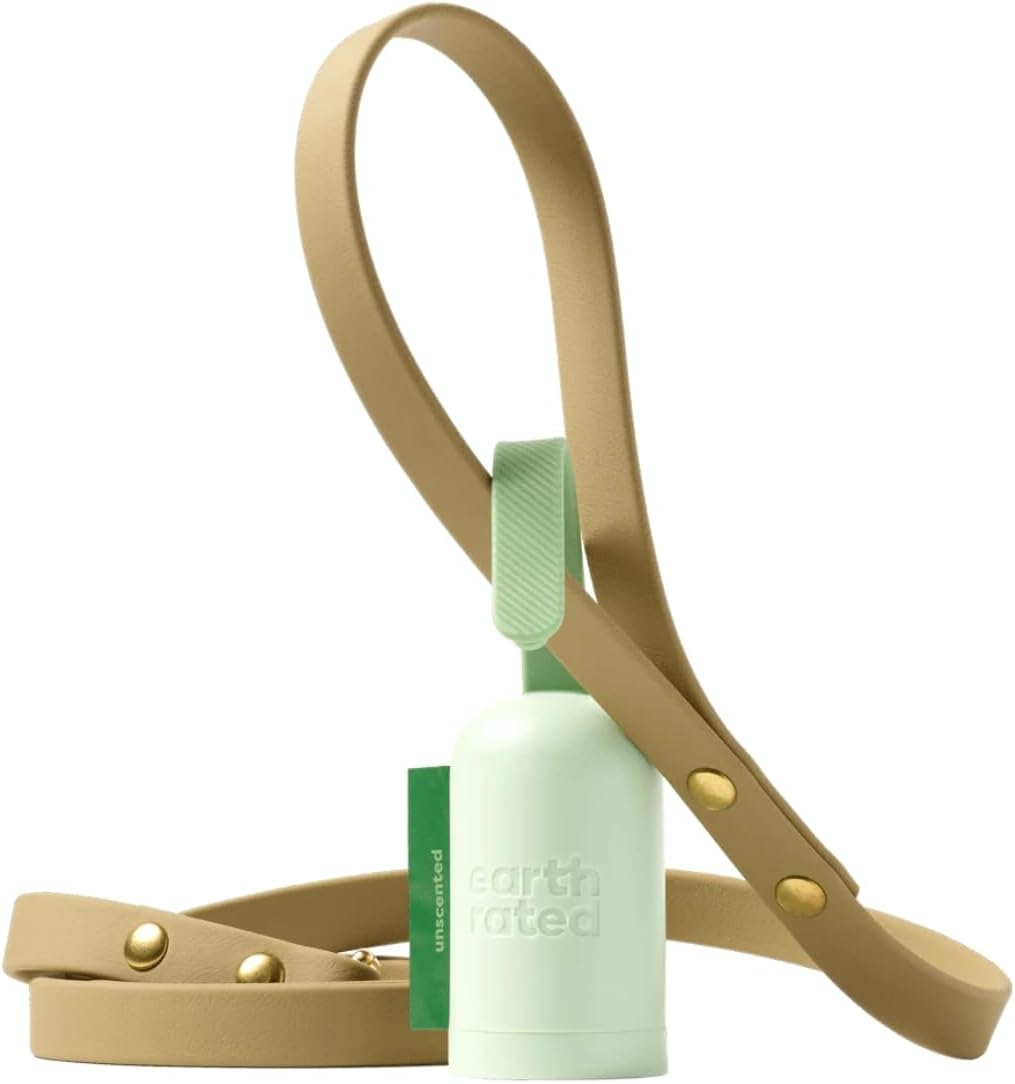 Earth Rated Dog Poop Bag Holder, Durable and Guaranteed Leakproof