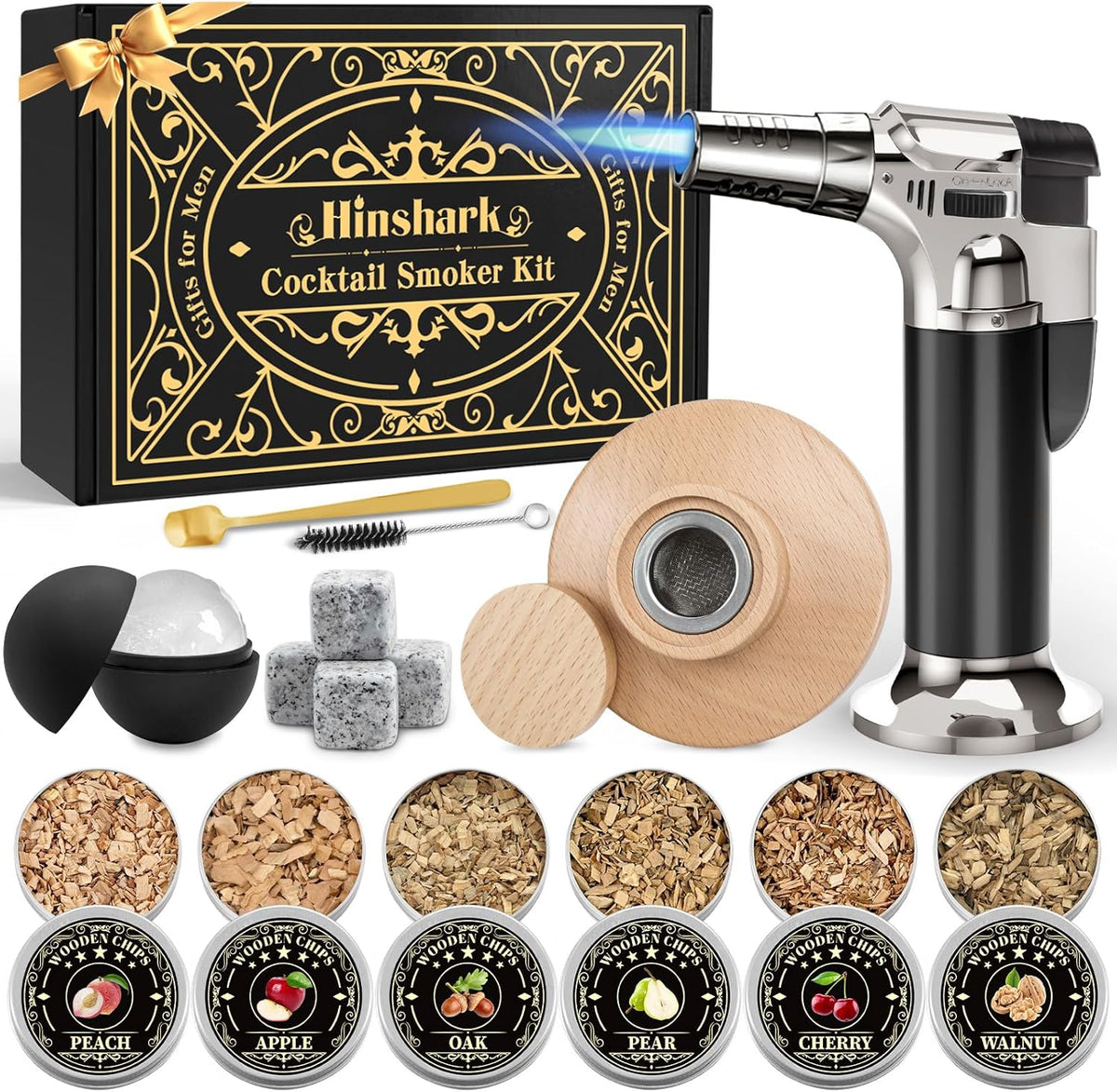 Fathers Day Gift Ideas for Husband, Gifts for Men Whisky Smoker Kit for Bourbon